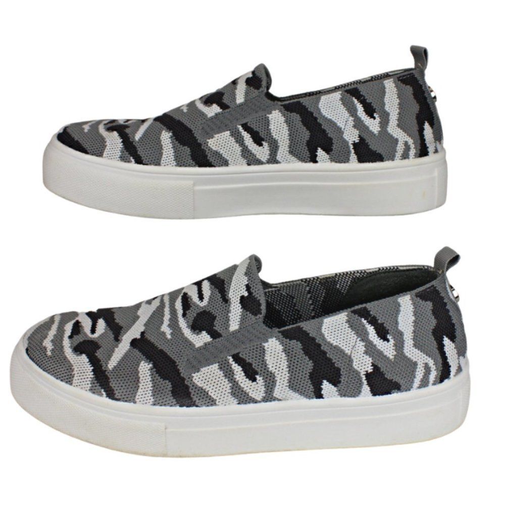 Steve Madden Camo Sneakers Gray Maygee Shoes Platform Camouflage Women’s Size 9 - Picture 3 of 8